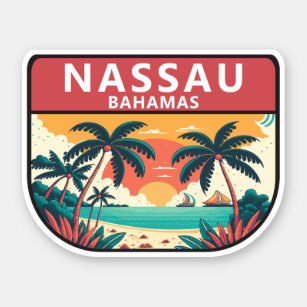 Nassau Bahamas Retro Emblem