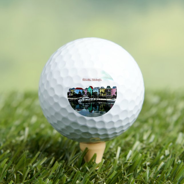 Nassau, Bahamas scenic photograph Golf Balls (Insitu Tee)