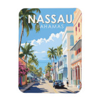 Nassau Bahamas Travel Art Vintage