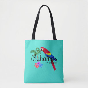 Nassau Bahamas Tropical Destination Tote Bag
