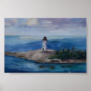 Nassau Harbour Lighthouse Poster