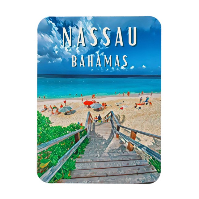 Nassau : L'île paradisiaque des Bahamas Magnet (Vertical)