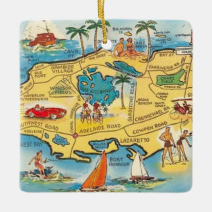 Nassau - New Providence Ceramic Ornament