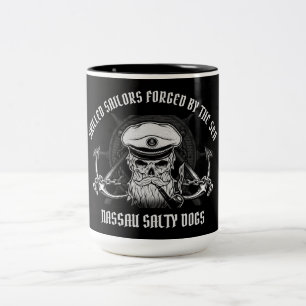 NASSAU SKILLED SAILORS / SALTY DOGS Two-Tone COFFEE MUG