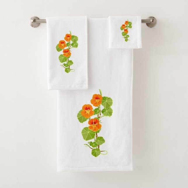 Nasturtium  bath towel set (Insitu)
