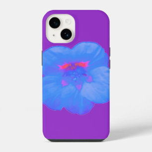 Nasturtium Bright Blue iPhone Case