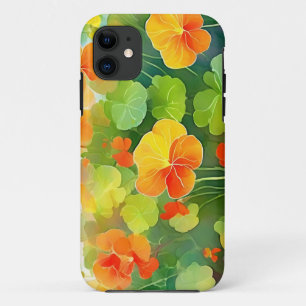 Nasturtium Flowers Vibrant iPhone 11 Case