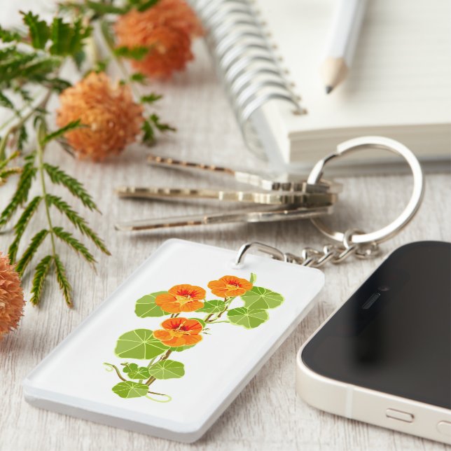 Nasturtium  key ring (Front Right)