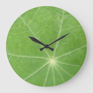 Nasturtium Leaf Wall Clock