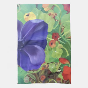 Nasturtium Surprise kitchen towel_Alaska Tea Towel