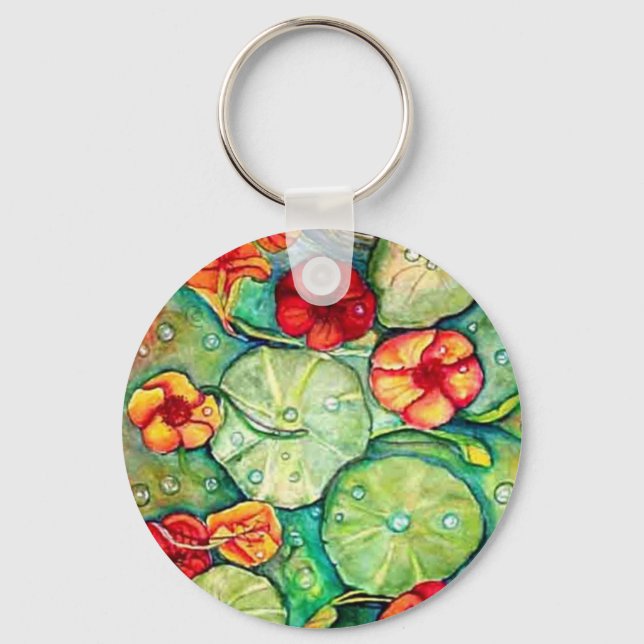 Nasturtium Water Fantasy Key Ring (Front)