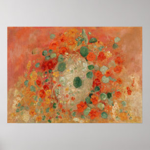 Nasturtiums (1905) by Odilon Redon Poster