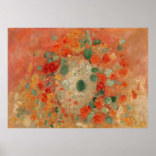 Nasturtiums (1905) by Odilon Redon Poster (Front)