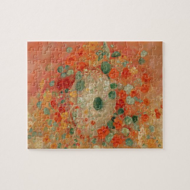 Nasturtiums by Odilon Redon Jigsaw Puzzle (Horizontal)
