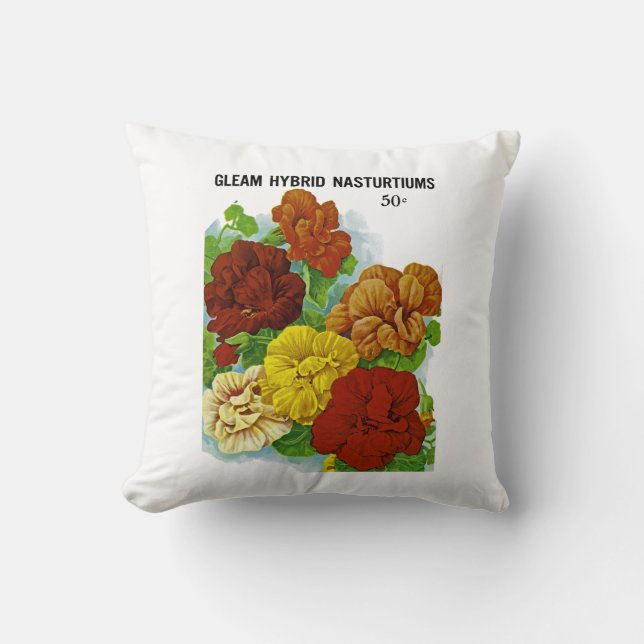 Nasturtiums Cushion (Front)