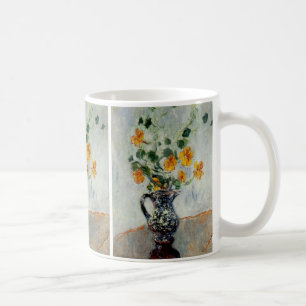 Nasturtiums in a Blue Vase by Monet Coffee Mug
