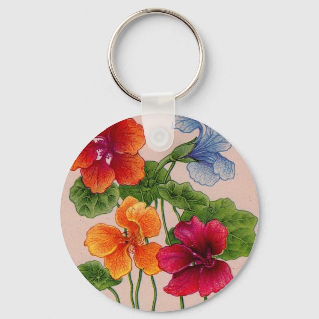 nasturtiums key ring (Front)