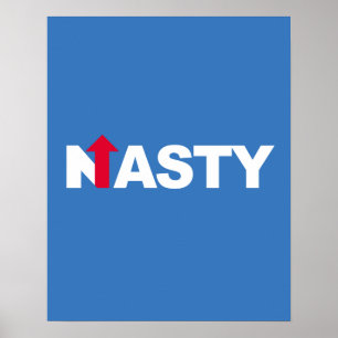 NASTY HILLARY -- Presidential Election 2016 - whit Poster