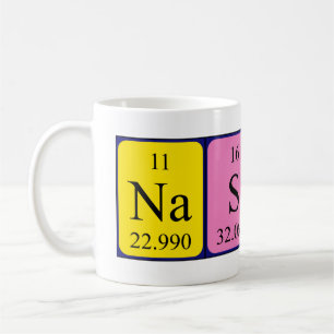 Nasty periodic table name mug