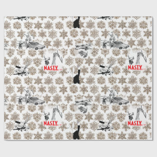 Nasty Rabbit Christmas Theme Wrapping Paper! Wrapping Paper