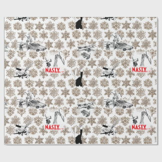 Nasty Rabbit Christmas Theme Wrapping Paper! Wrapping Paper
