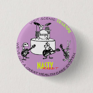 Nasty Rabbit: Rabbit's Ninth "Trakspil Tourism" 3 Cm Round Badge