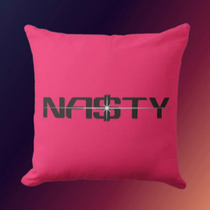 NASTY Statement Throw Pillow