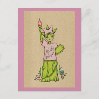 Nasty Woman Lady Liberty Postcard