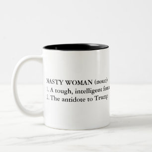 Nasty Woman Two-Tone Coffee Mug