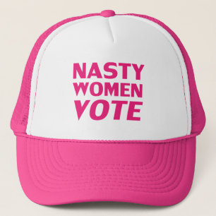 "nasty woman vote" Hot pink, magenta, fuchsia - Trucker Hat