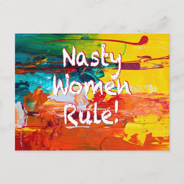 Nasty Women Rule Postcard (Front)