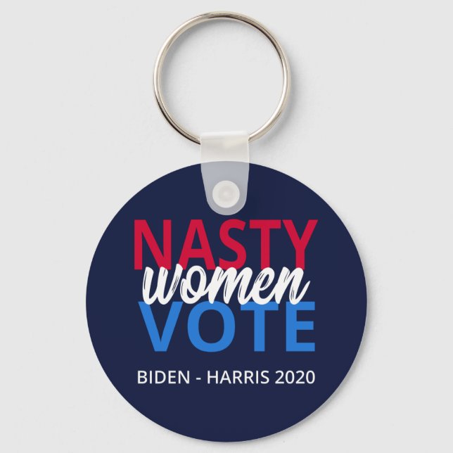 Nasty Women Vote II Key Ring (Front)