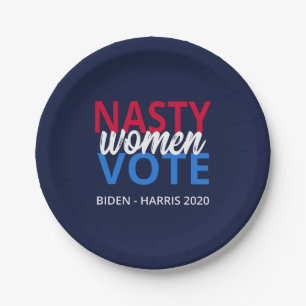 Nasty Women Vote II Paper Plate