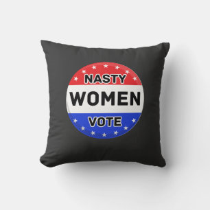 Nasty Women Vote   Women Power Feminist Gift Cushion