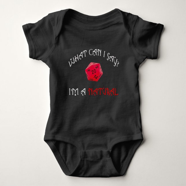 Nat 20 Baby Bodysuit (Front)