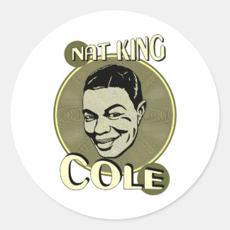 Nat King Cole Classic Round Sticker