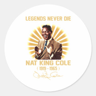Nat King Cole Classic Round Sticker