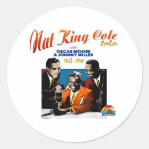 Nat King Cole Classic Round Sticker