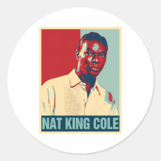 Nat King Cole Classic Round Sticker