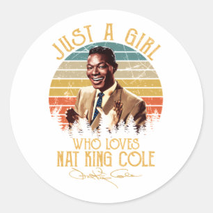 Nat King Cole Classic Round Sticker