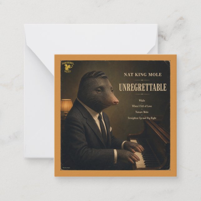 Nat King Mole Album: a Parody Card (Front)