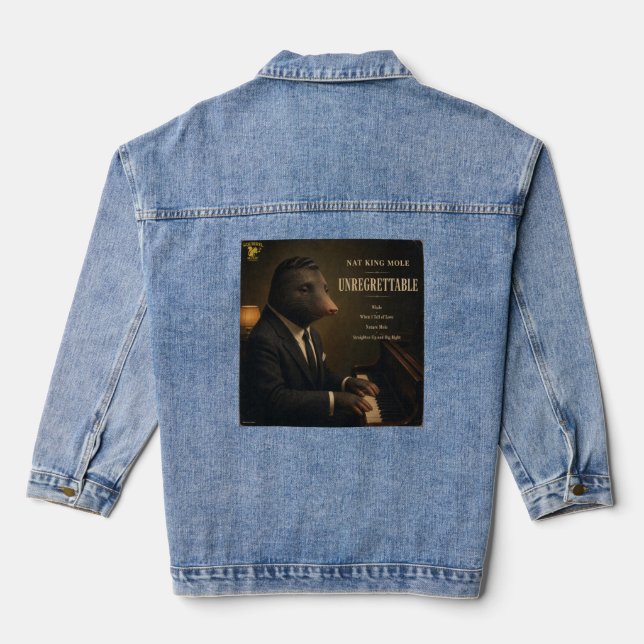 Nat King Mole Album: a Parody Denim Jacket (Back)