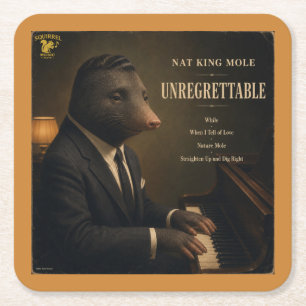 Nat King Mole Album: a Parody Square Paper Coaster
