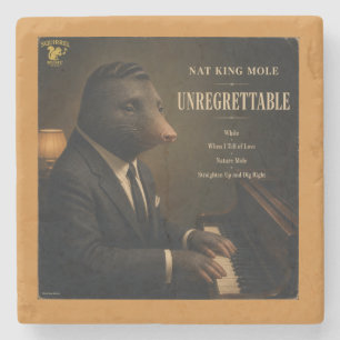 Nat King Mole Album: a Parody Stone Coaster