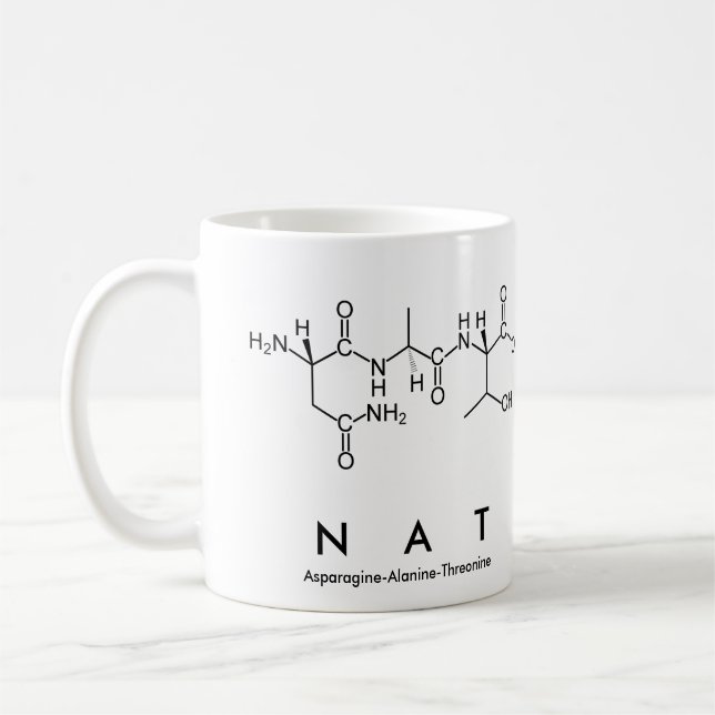 Nat peptide name mug (Left)