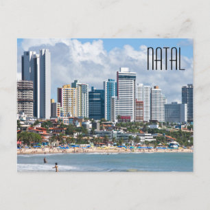 Natal Brazil City Beach Postcard