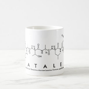 Natalee peptide name mug