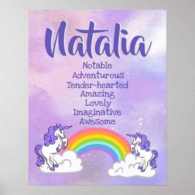 Natalia Name Poster (Front)