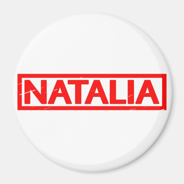 Natalia Stamp Magnet (Front)