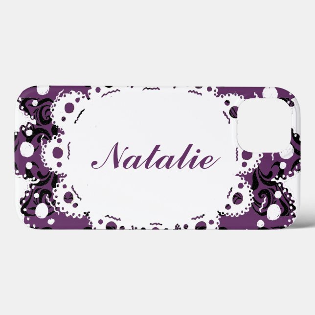 Natalie Elegant Damask Victorian Phone Case-Mate iPhone Case (Back (Horizontal))